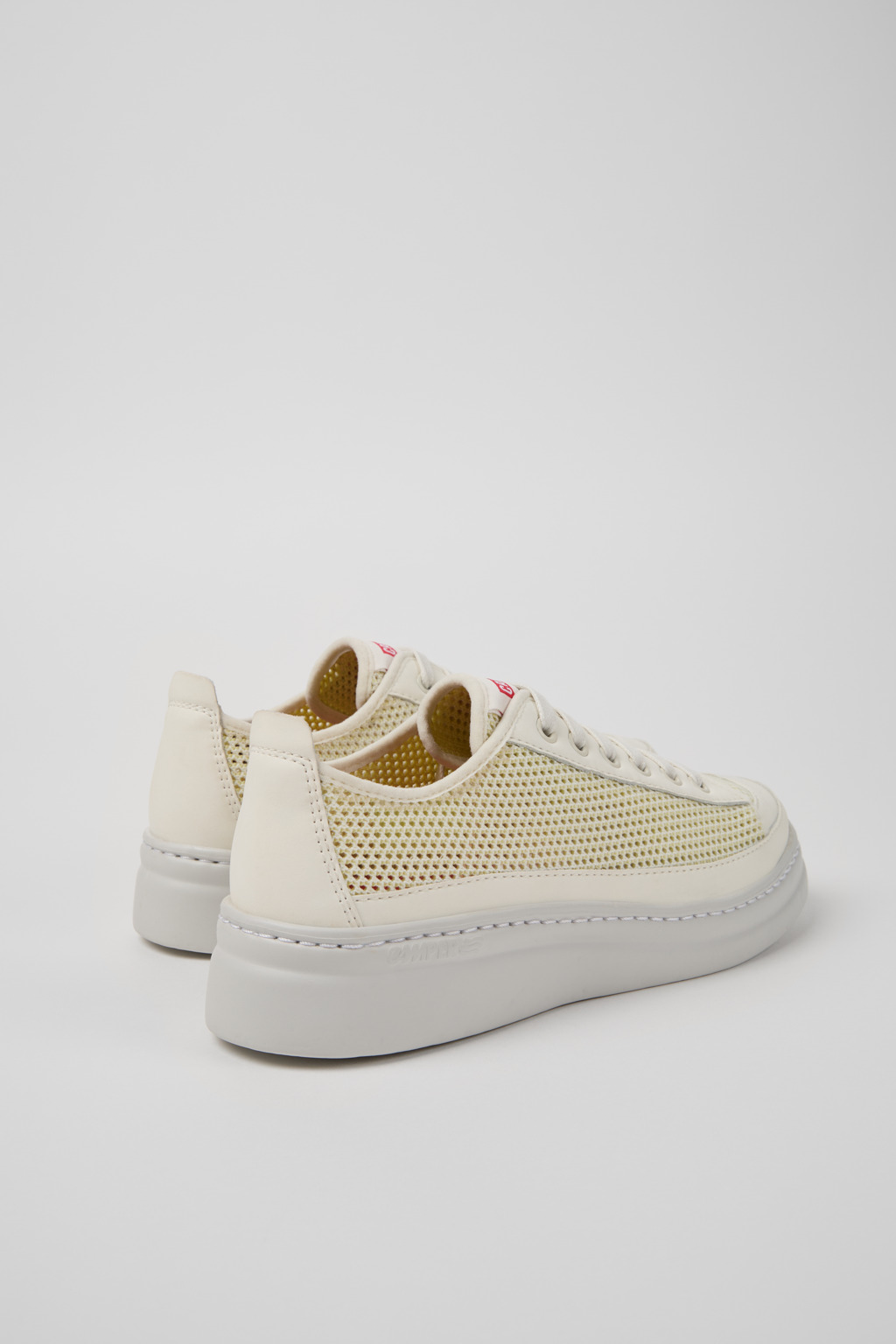Runner Multicolor Lyocell Mesh and Leather Sneakers for Women. - Image 3