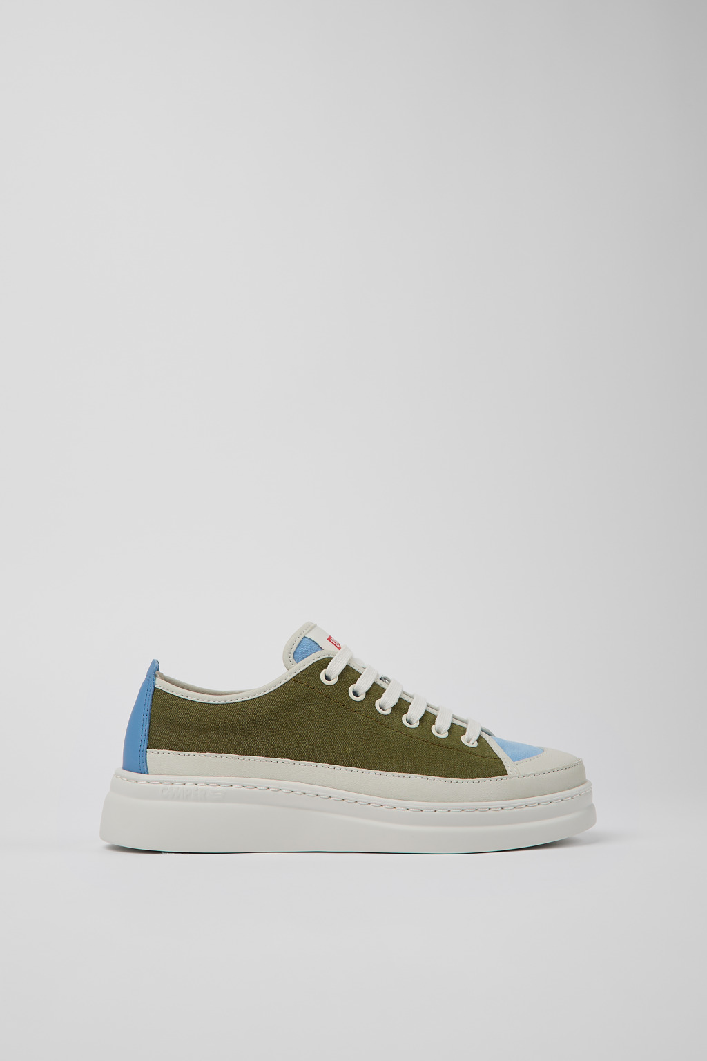 Twins Multicolored Textile/Leather Sneaker for Women - Image 2