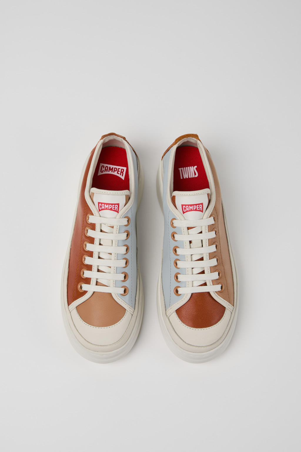 Twins Multicolor Leather Women's Sneaker. - Image 4