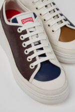 Twins Multicolor Leather Sneakers for Women.