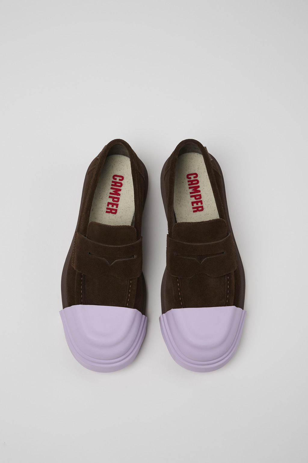 Junction Brown nubuck loafers for women - Image 4