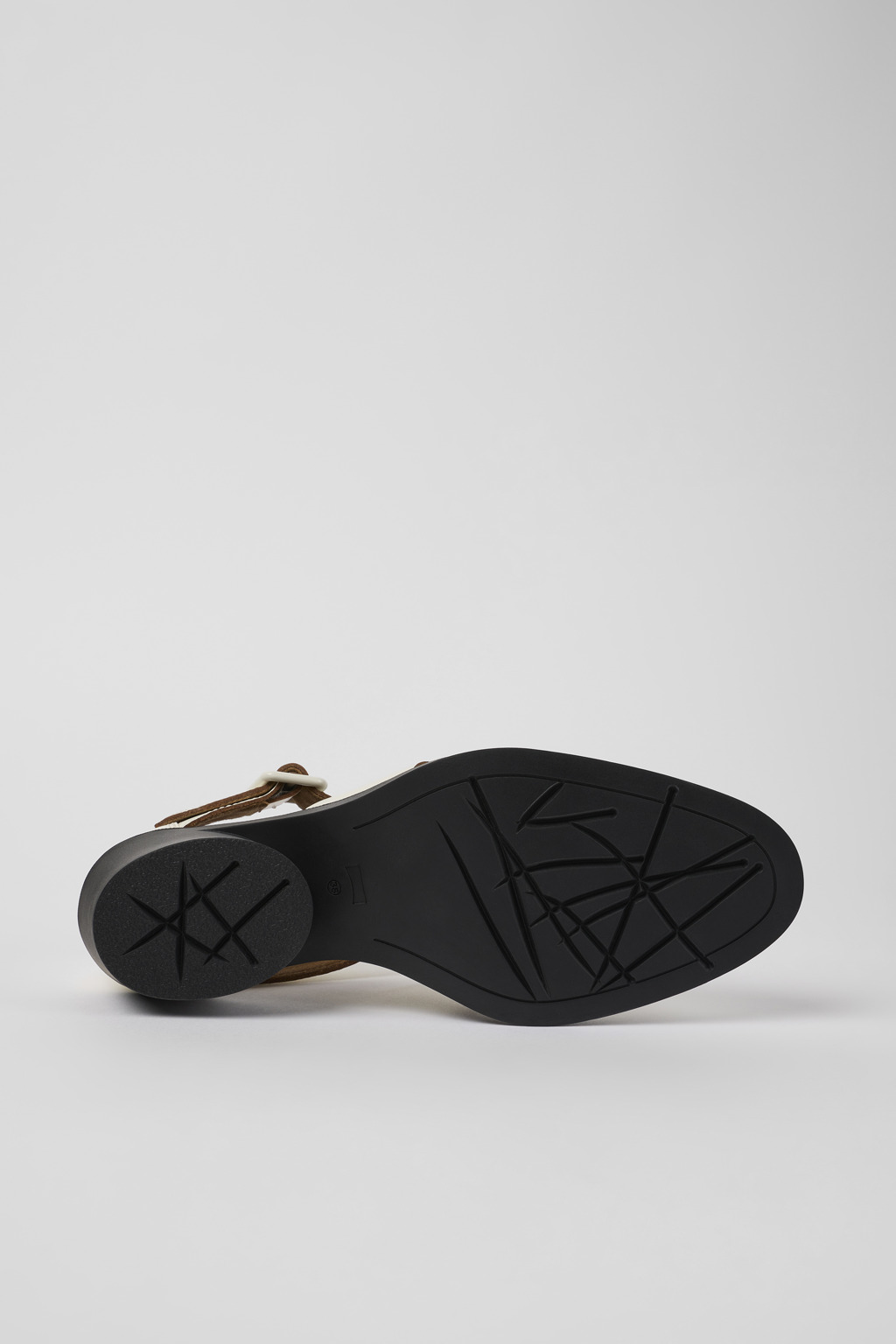 Bonnie White Leather Sandal for Women - Image 5