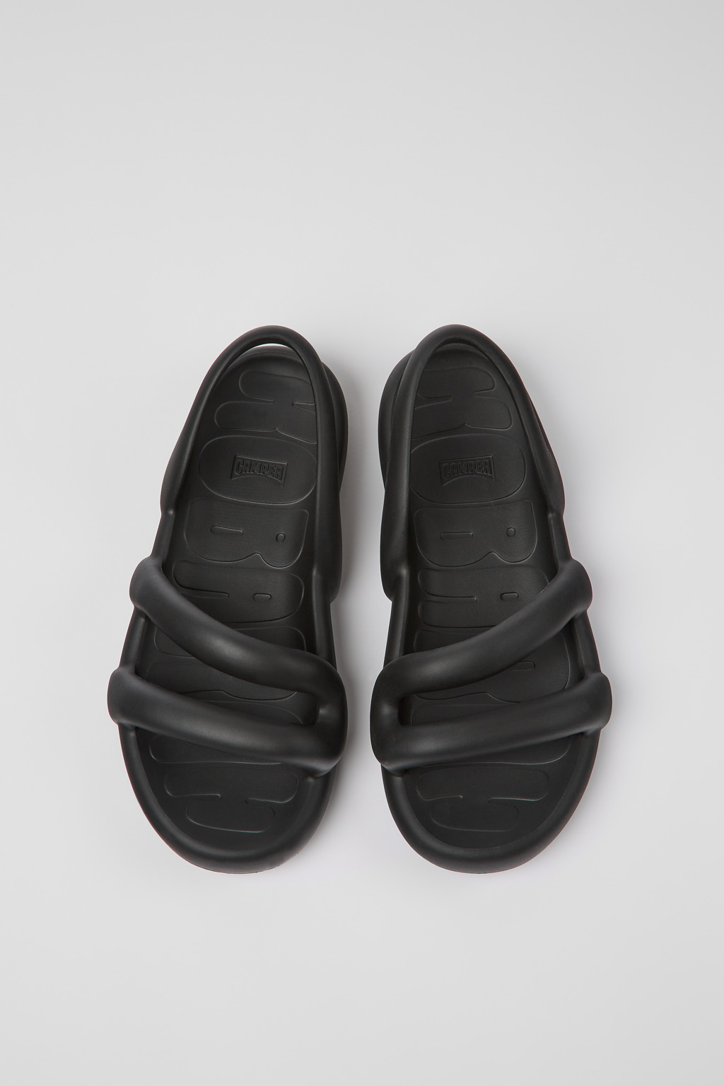 Kobarah Flat Black Sandals for Women. - Image 4
