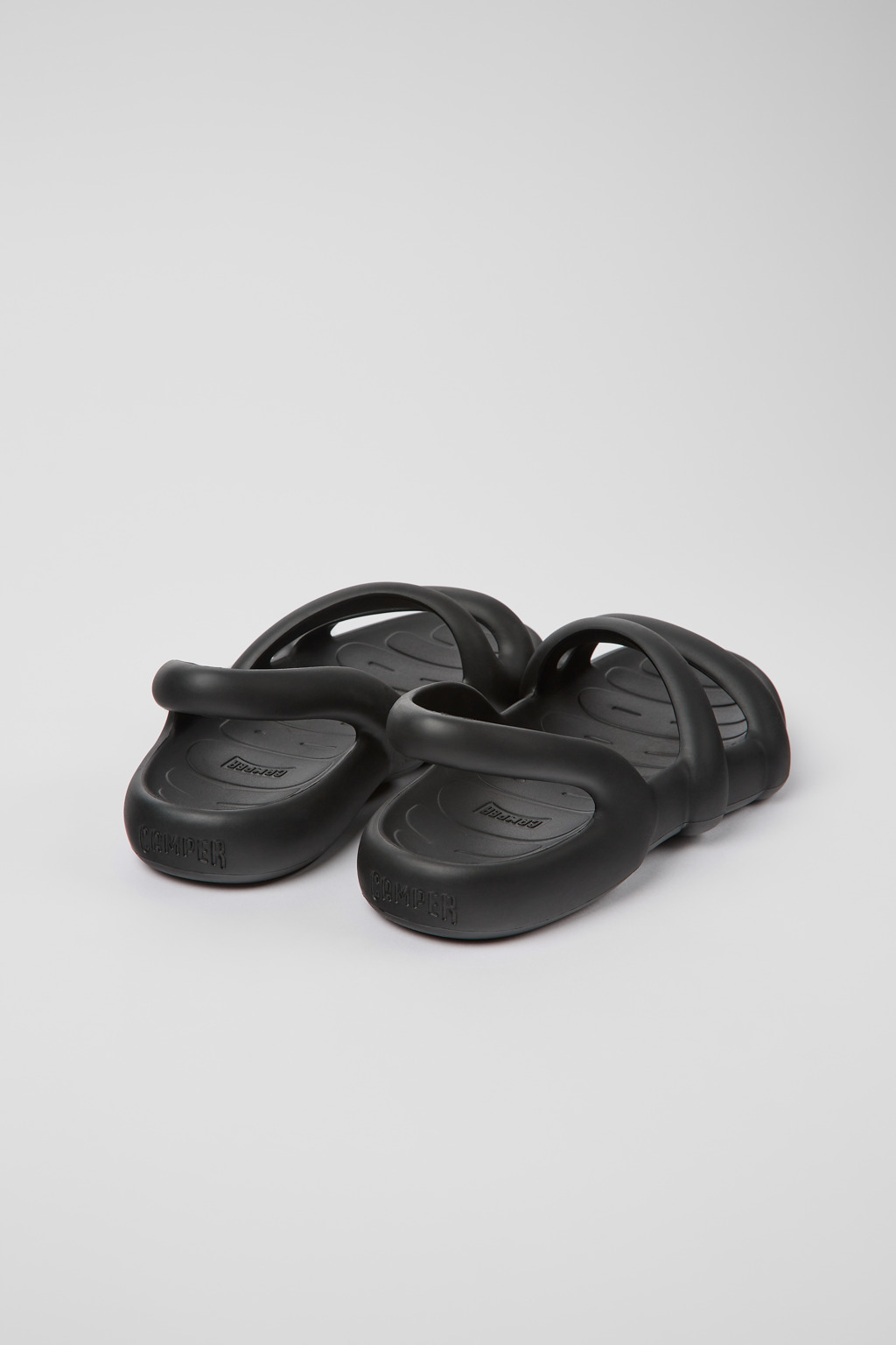 Kobarah Flat Black Sandals for Women. - Image 3