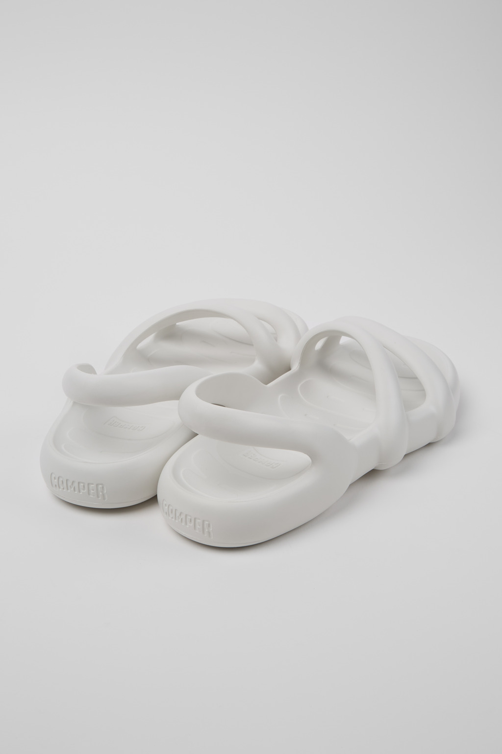 Kobarah Flat White Sandals. - Image 3