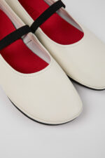 Right White Leather Mary Jane for Women