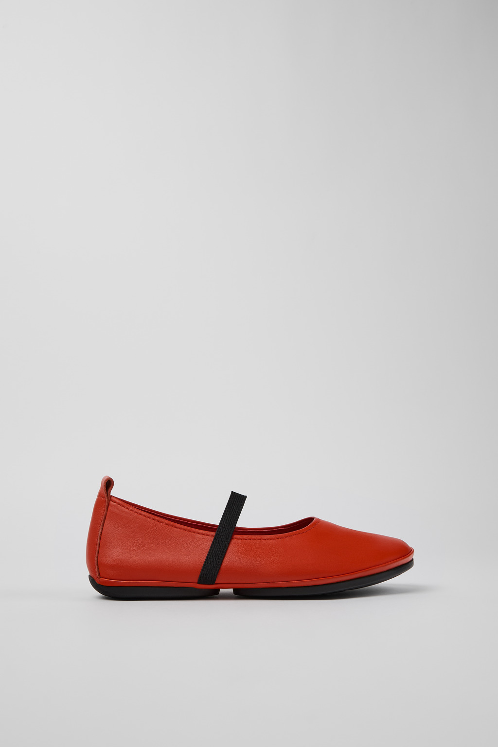 Right Red Leather Mary Jane for Women - Image 2