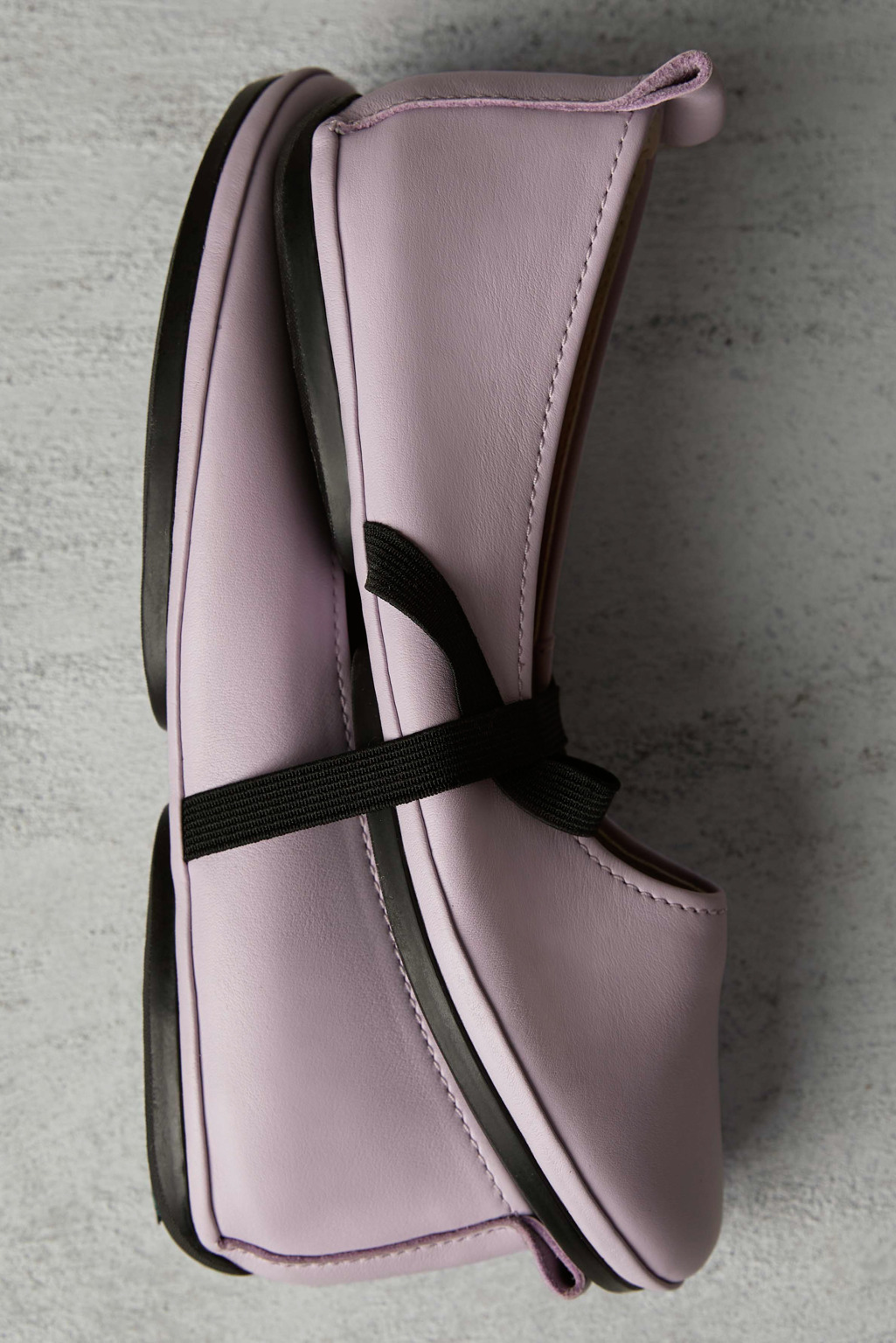 Right Purple Leather Mary Jane for Women - Image 2