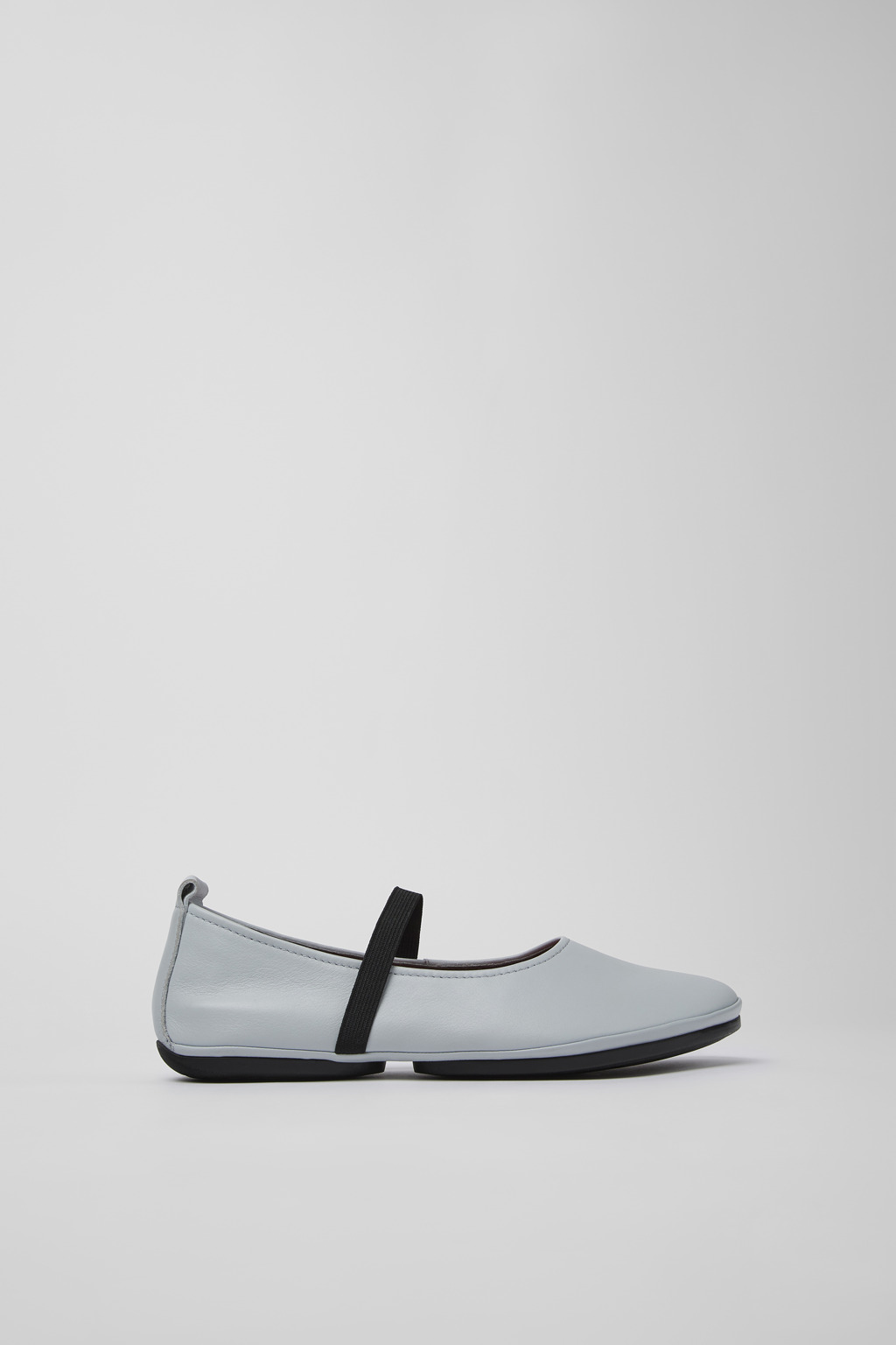 Right Gray Leather Mary Jane for Women - Image 2