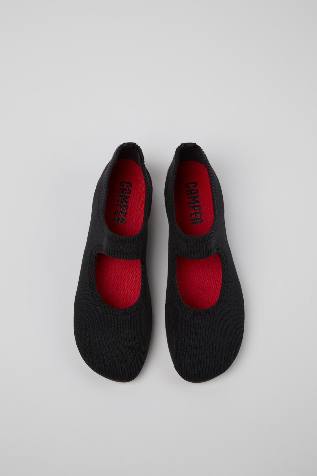 Right Black Textile Women's Shoe. - Image 4