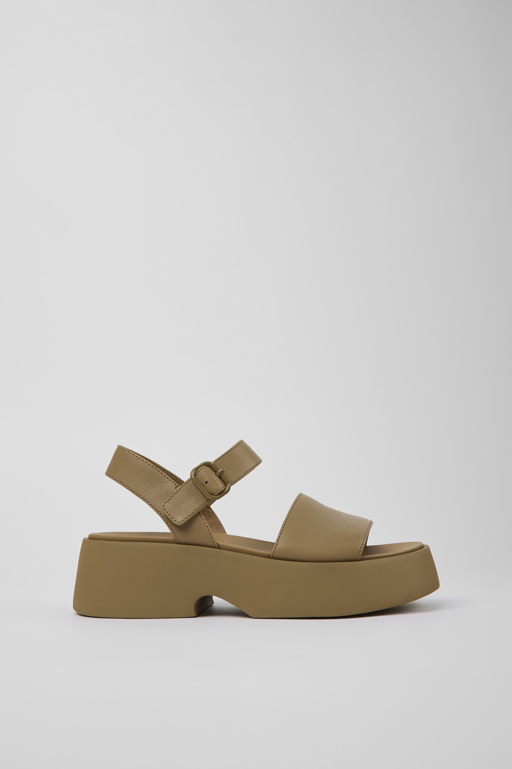 Tasha Brown Leather Sandal for Women - Image 2