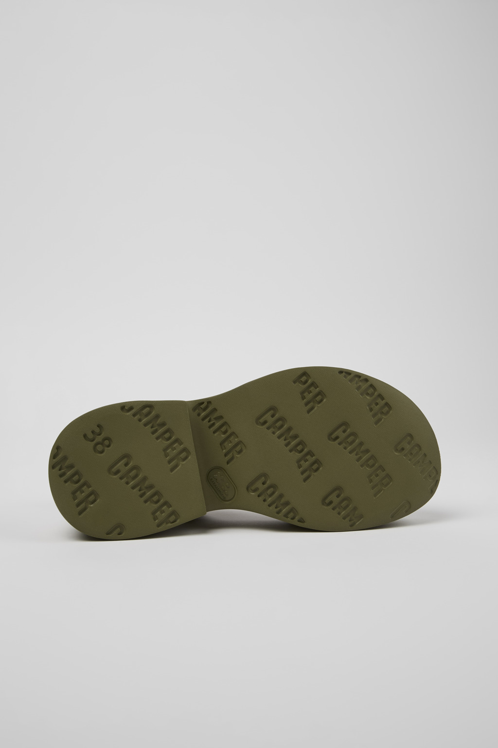 Tasha Green Leather Sandal for Women - Image 5
