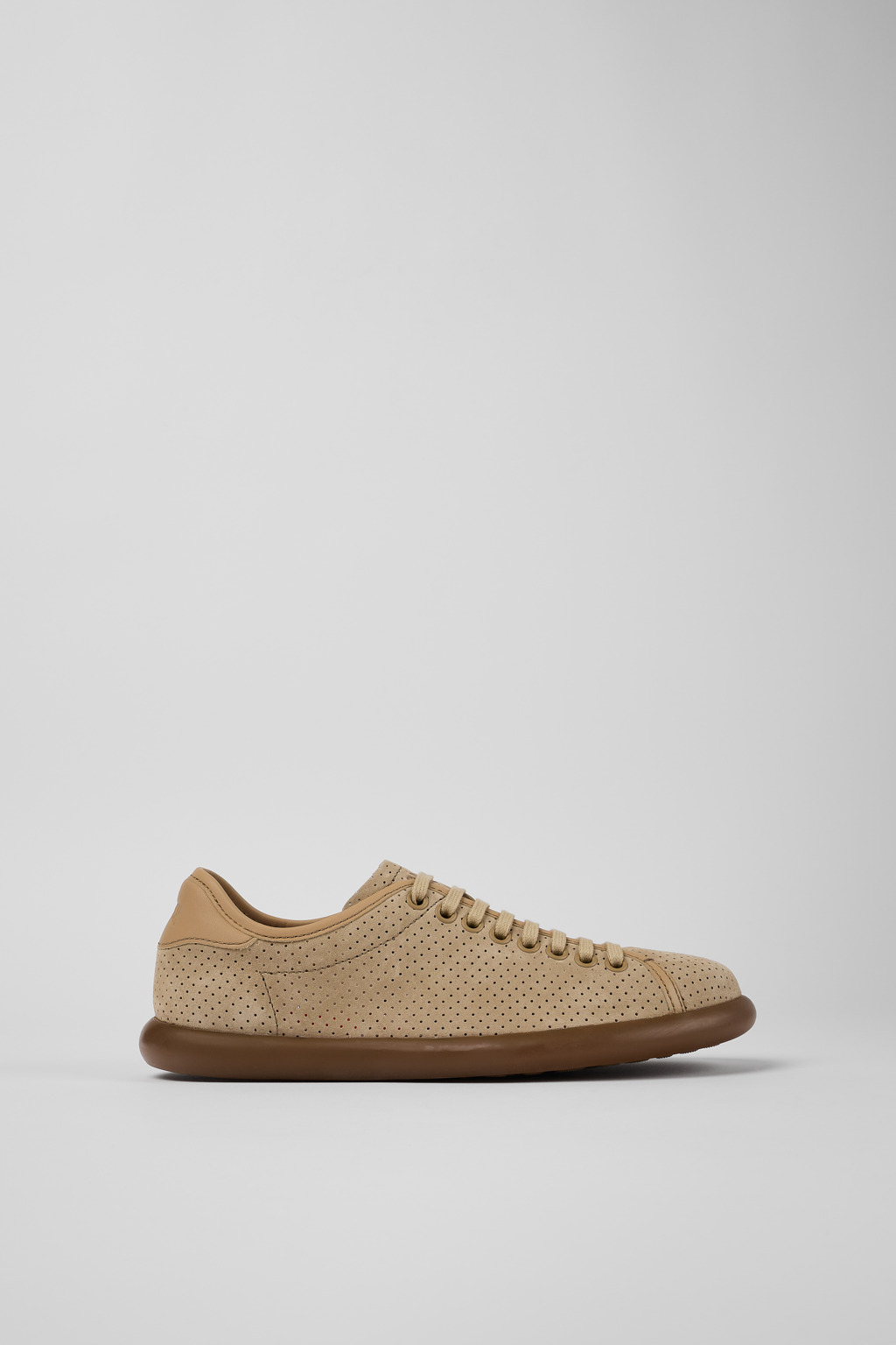 Pelotas Soller Beige Nubuck and Leather Sneakers for Women. - Image 2