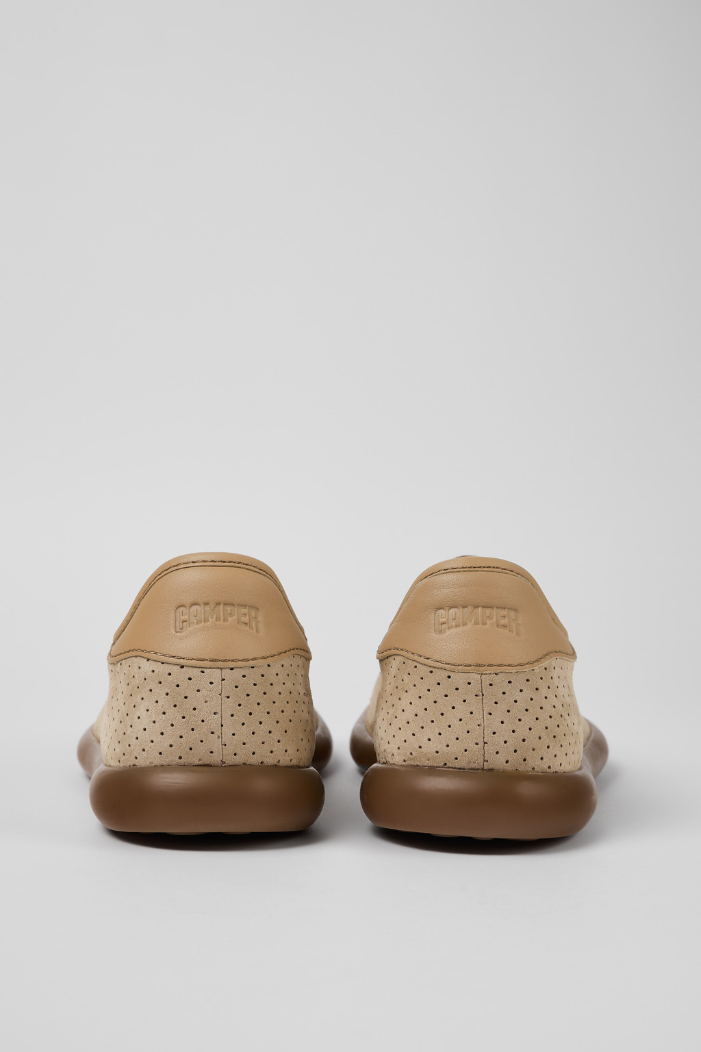 Pelotas Soller Beige Nubuck and Leather Sneakers for Women. - Image 3
