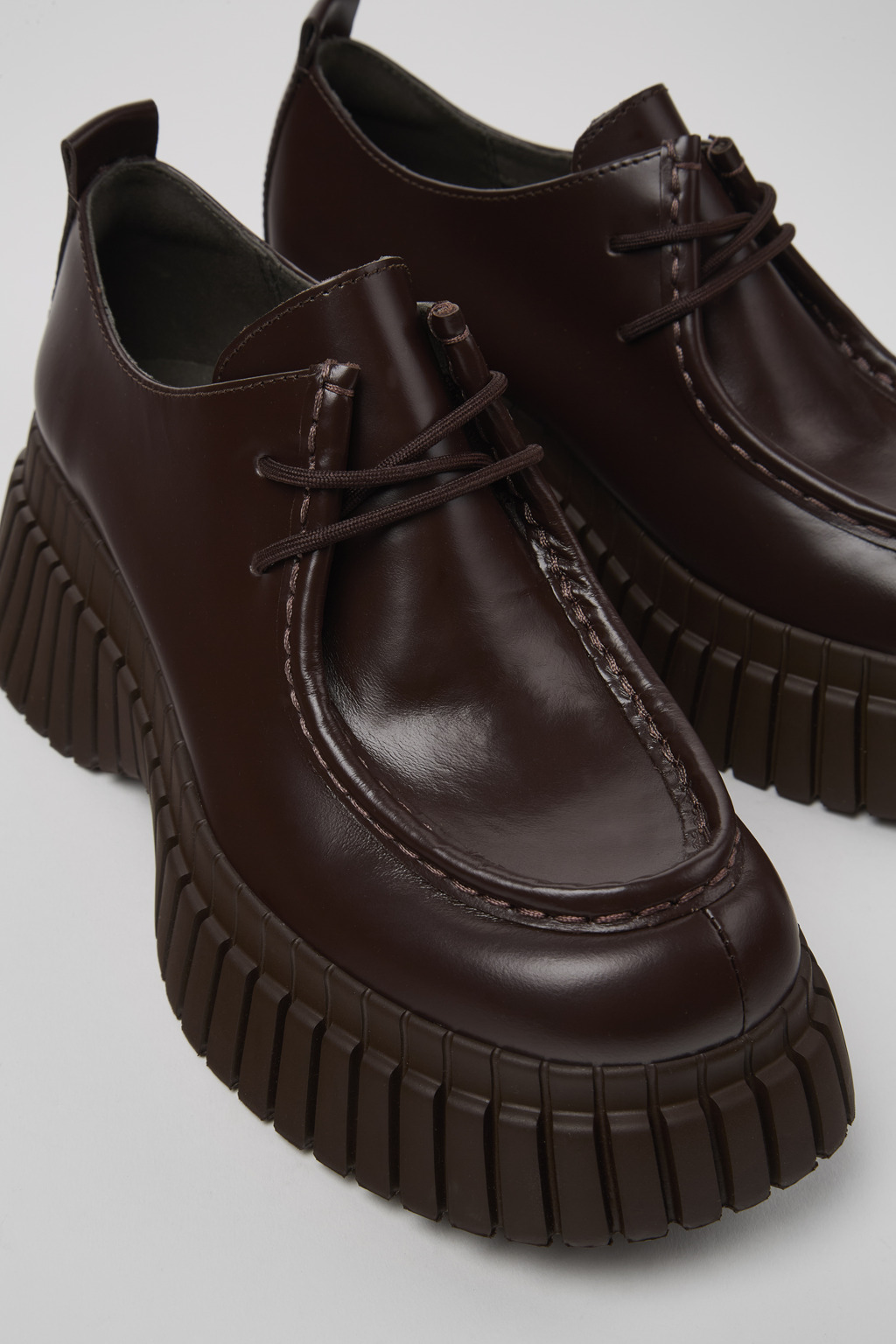 BCN Brown leather shoes for women - Image 6