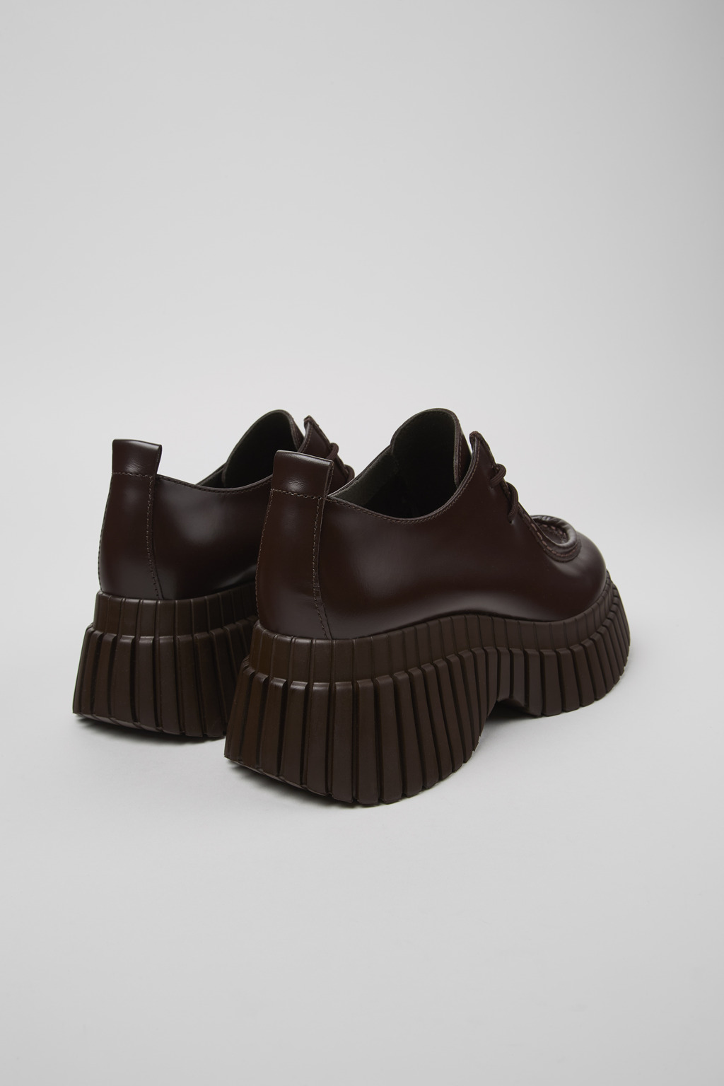 BCN Brown leather shoes for women - Image 3
