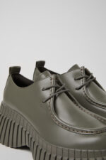 Pix BCN Gray Leather Shoes for Women.