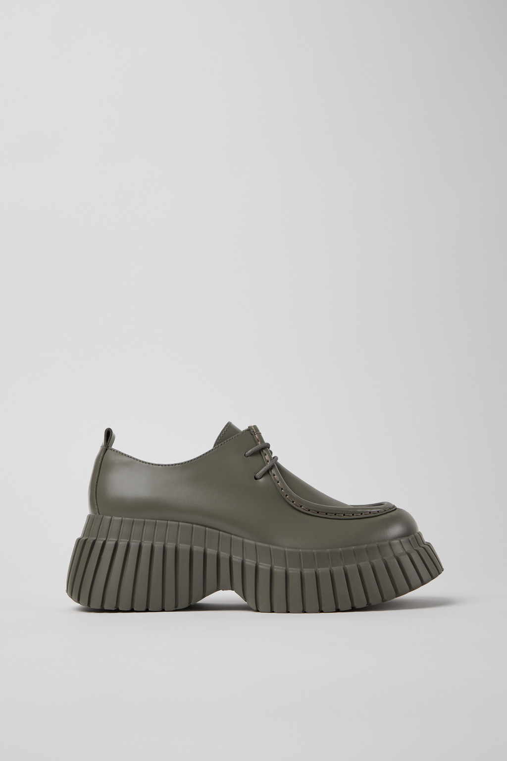 Pix BCN Gray Leather Shoes for Women. - Image 2