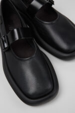Onda Black Leather Women's Shoes.