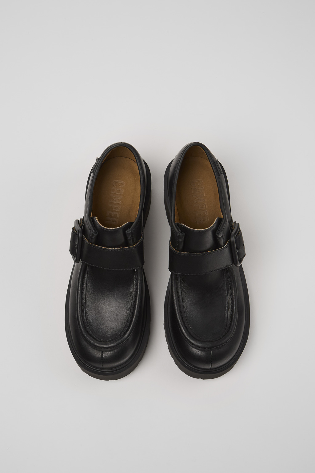 Milah Black Leather Shoes for Women - Image 4