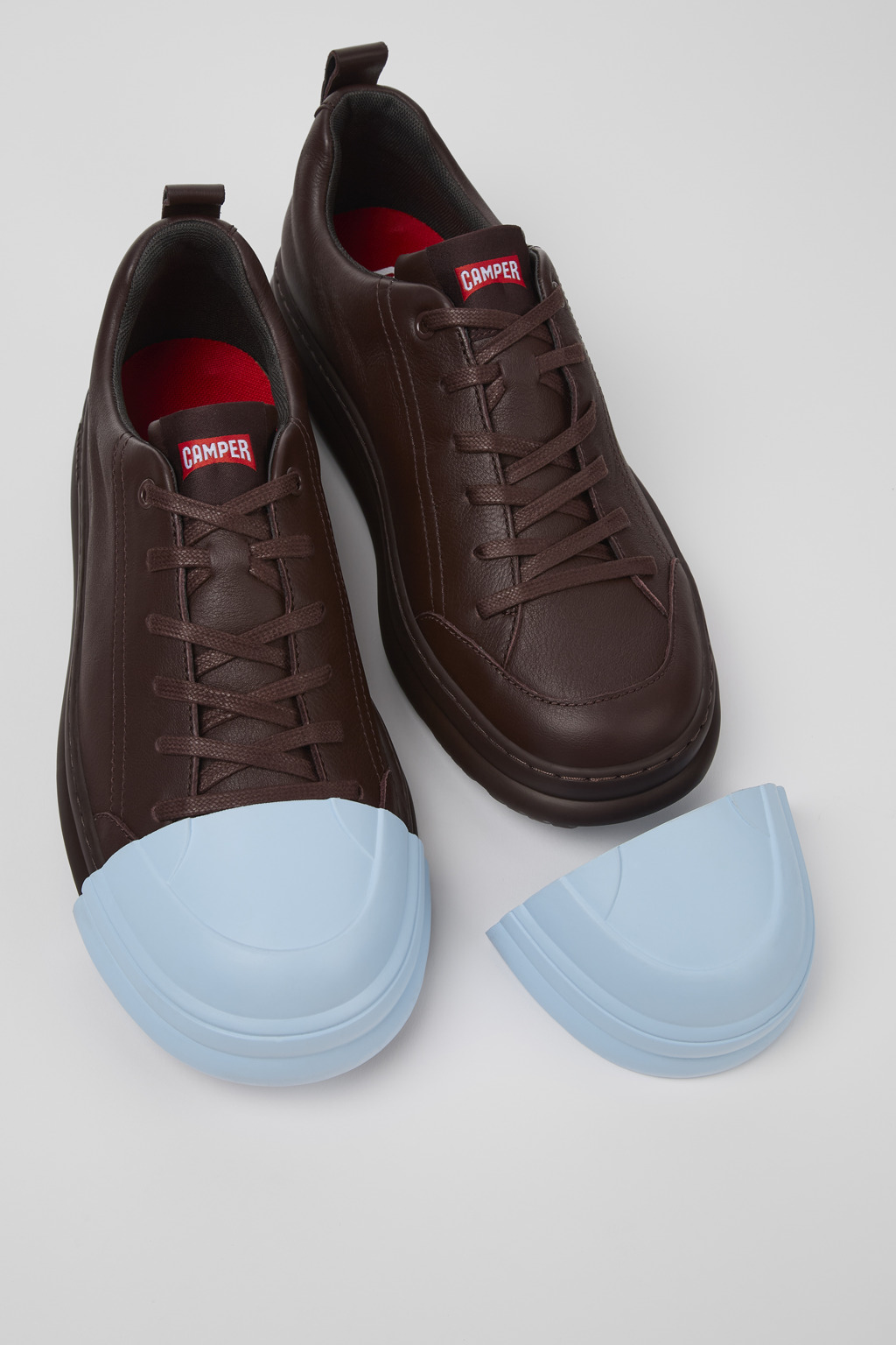 Junction Runner Burgundy leather sneakers for women - Image 4