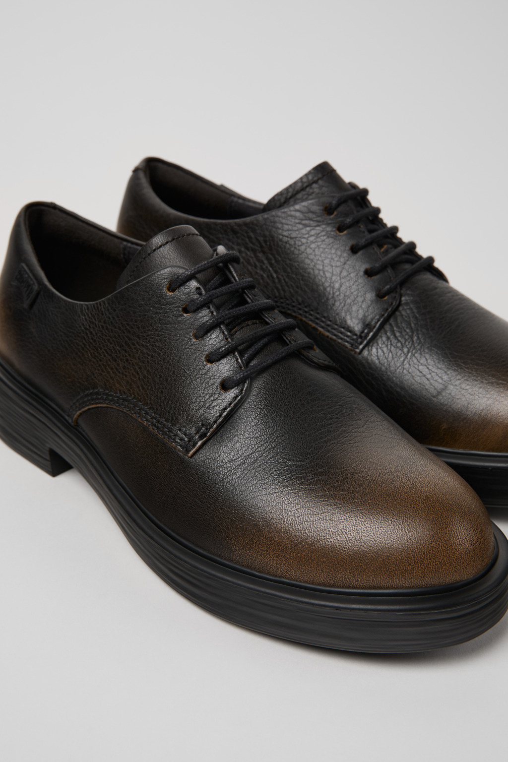 Dean Black Leather Shoes for Women.