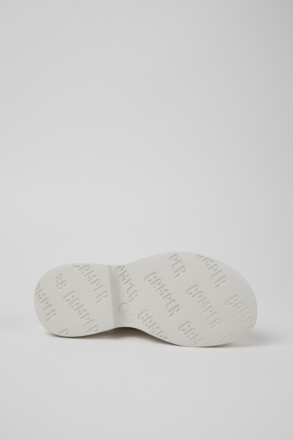 Tasha White Leather Sandals for Women. - Image 5