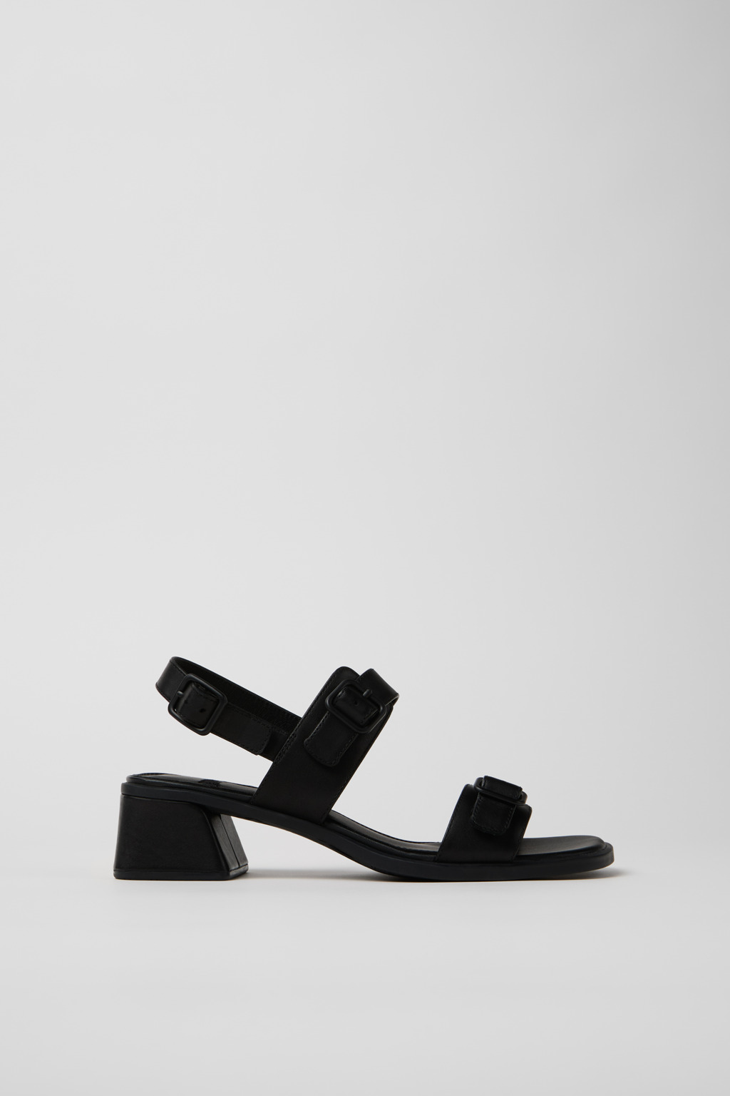Kora Sandal Black Leather Sandals for Women. - Image 2
