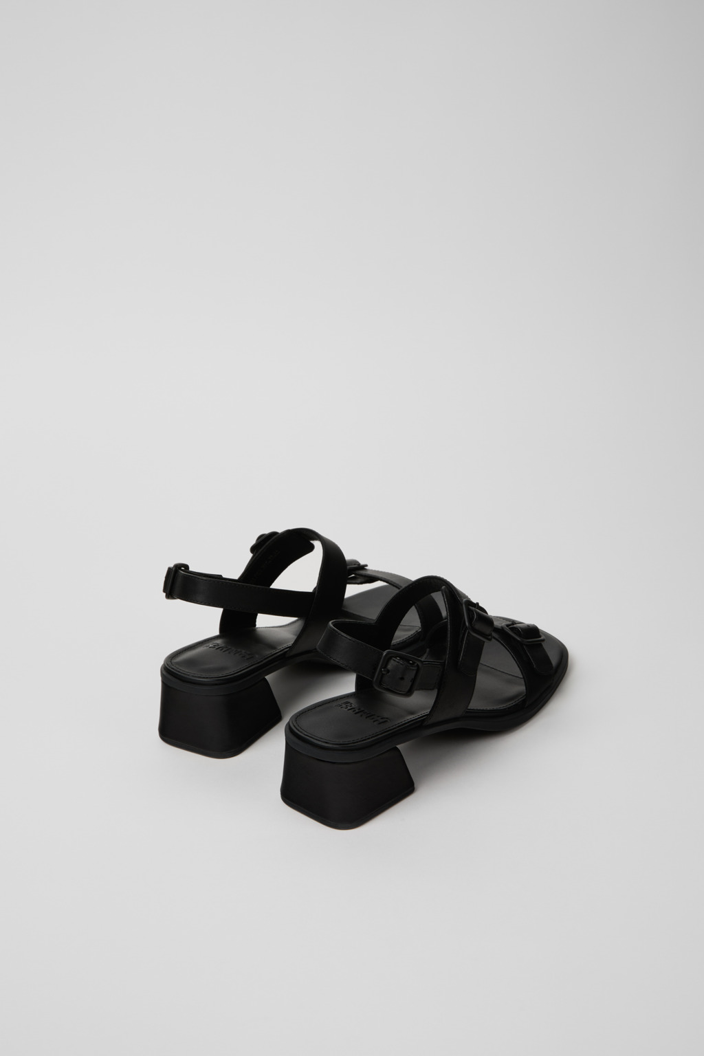 Kora Sandal Black Leather Sandals for Women. - Image 3