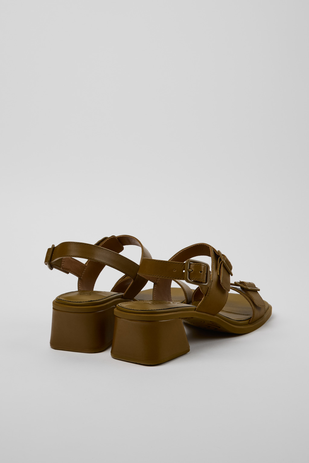Kora Sandal Green Leather Sandals for Women. - Image 3