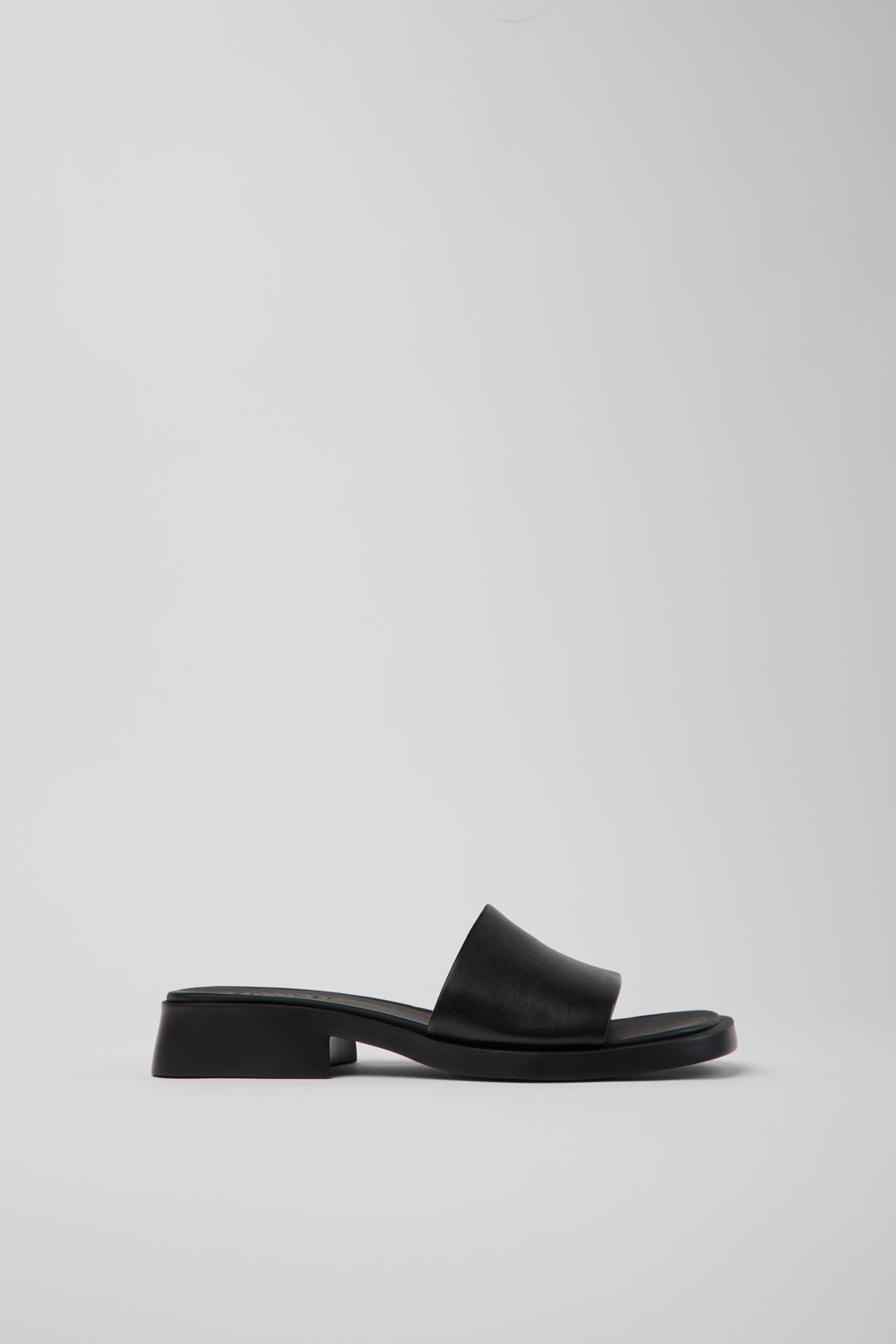 Dana Black Leather Sandals for Women. - Image 2