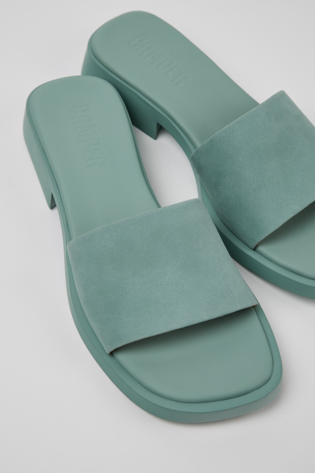 Dana Green Nubuck Sandals for Women.