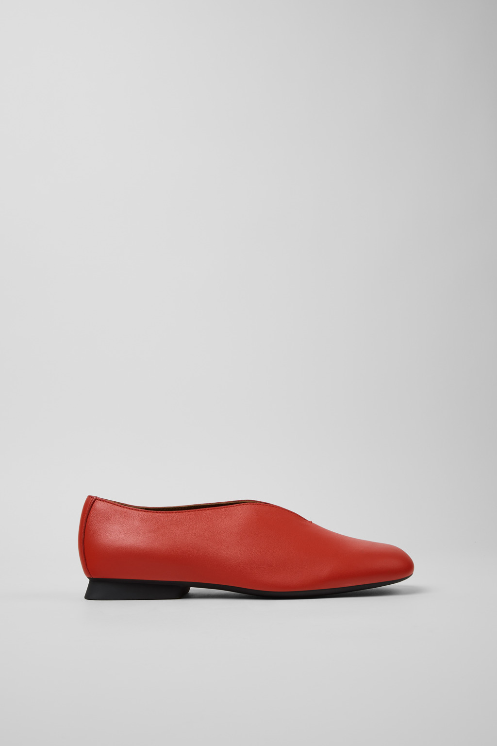 Casi Myra Red Leather Shoes for Women. - Image 2