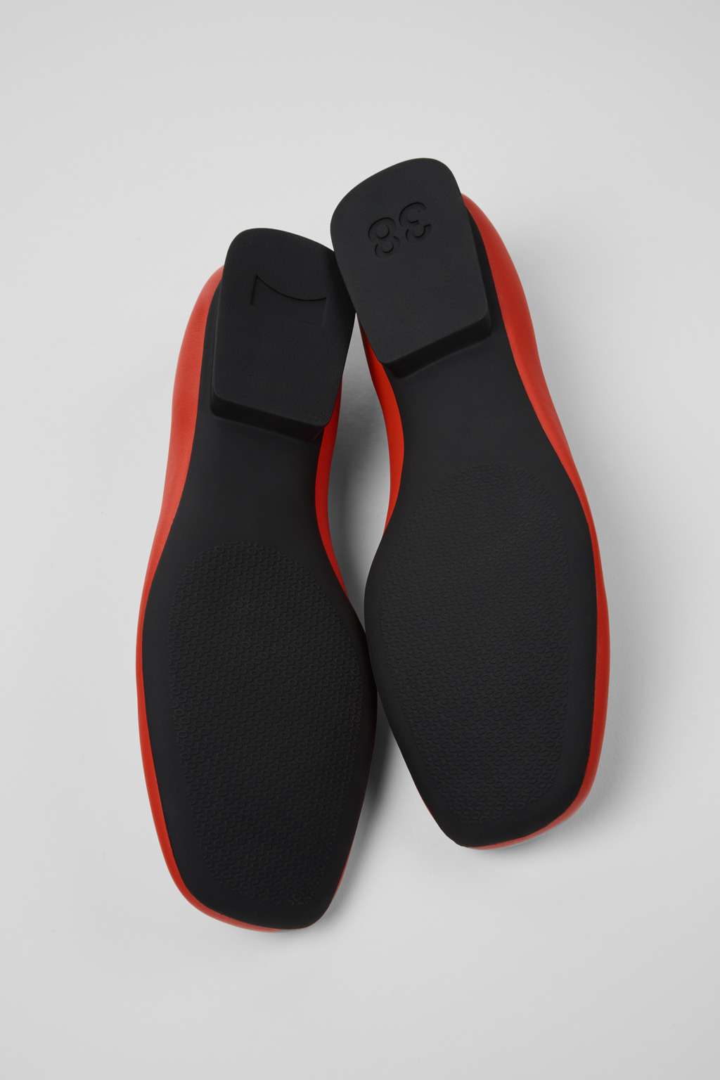Casi Myra Red Leather Shoes for Women. - Image 5