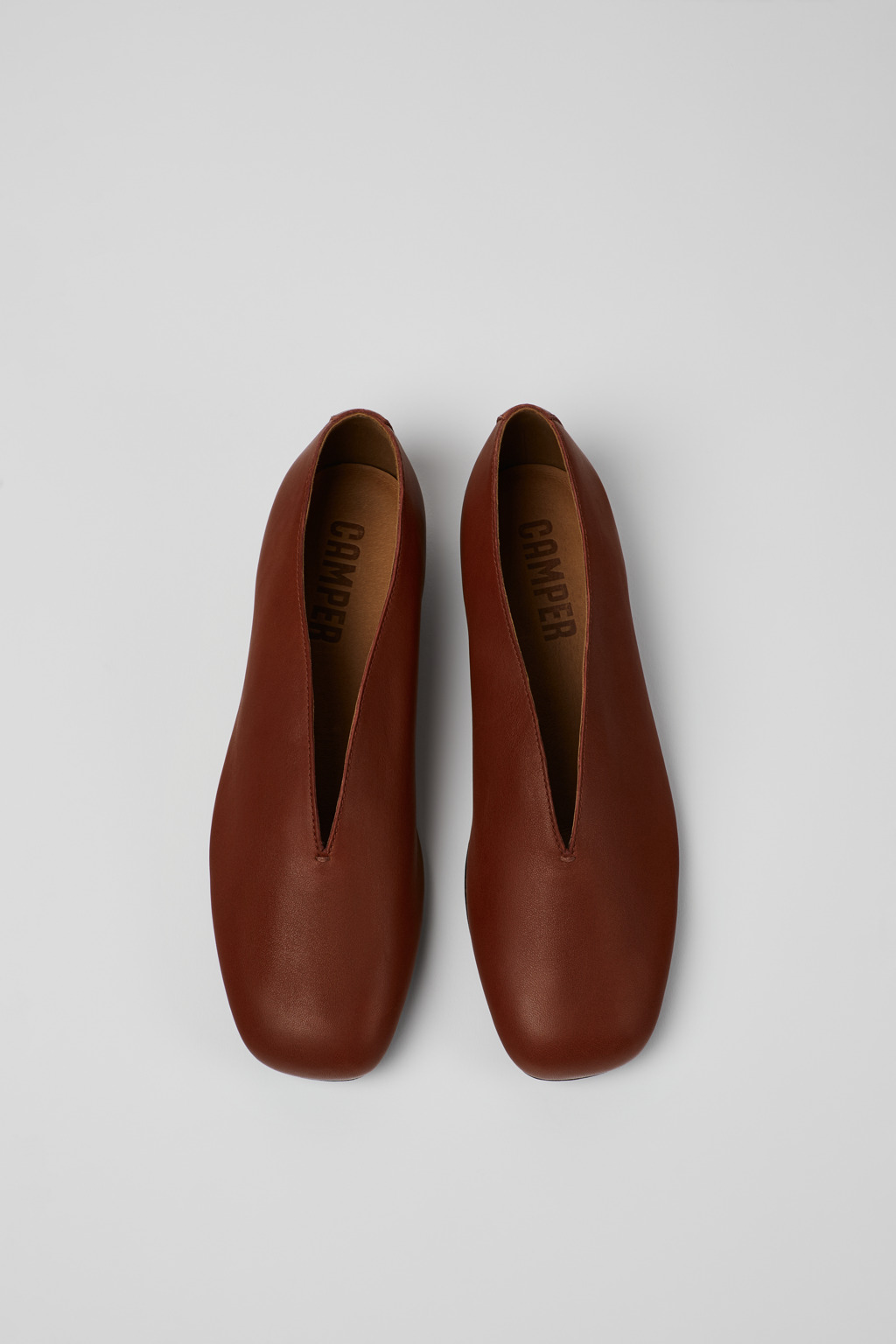 Casi Myra Red Leather Shoes for Women. - Image 4