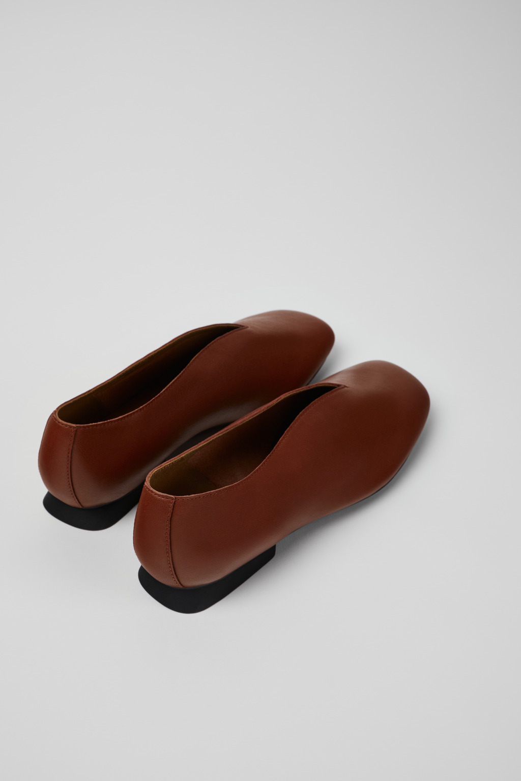 Casi Myra Red Leather Shoes for Women. - Image 3