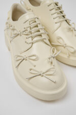 Dean White Leather Women's Shoe.