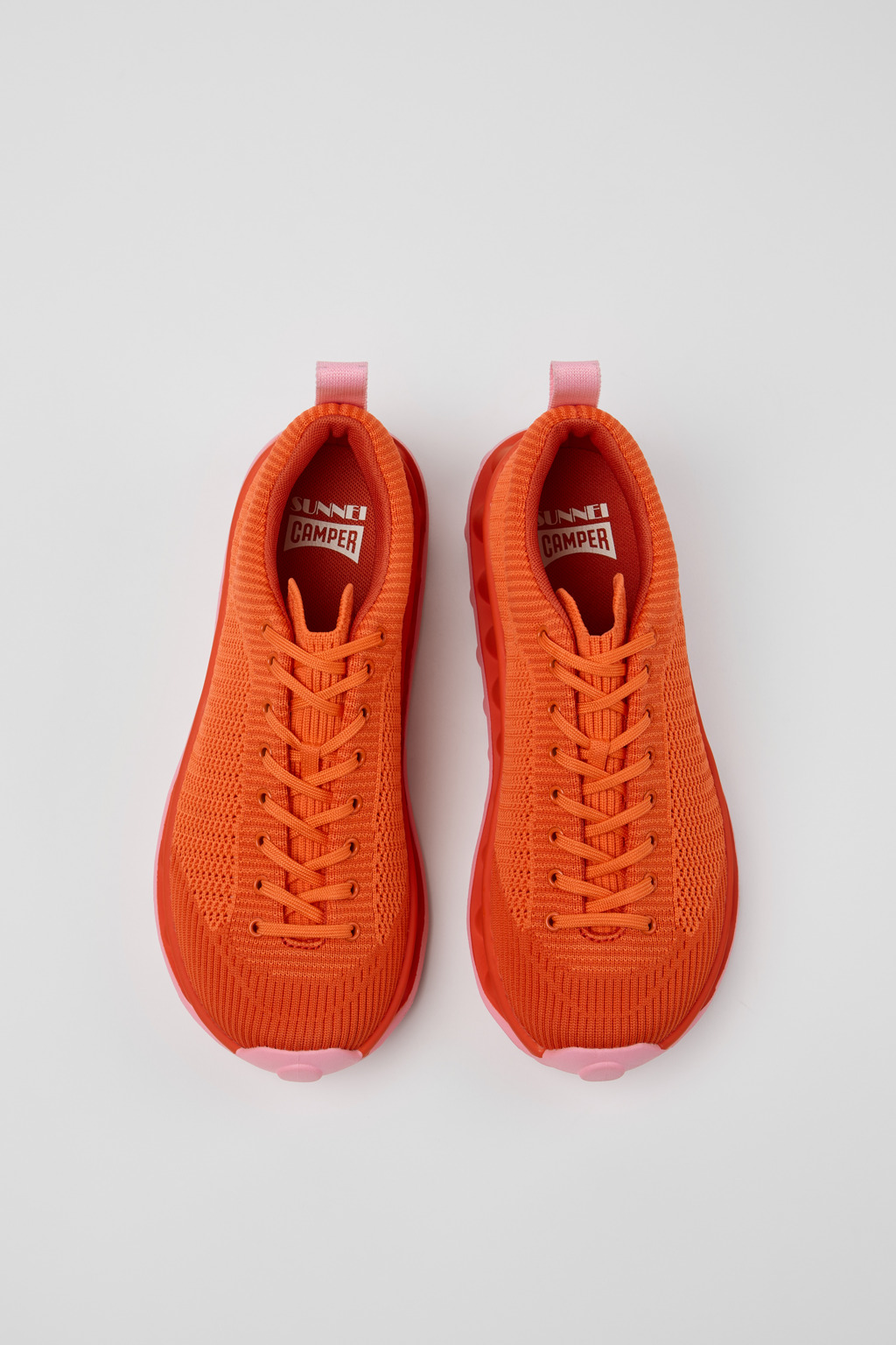 Camper x SUNNEI - PELOTISSIMA Pink, Orange and Red Textile Sneakers for Women. - Image 4