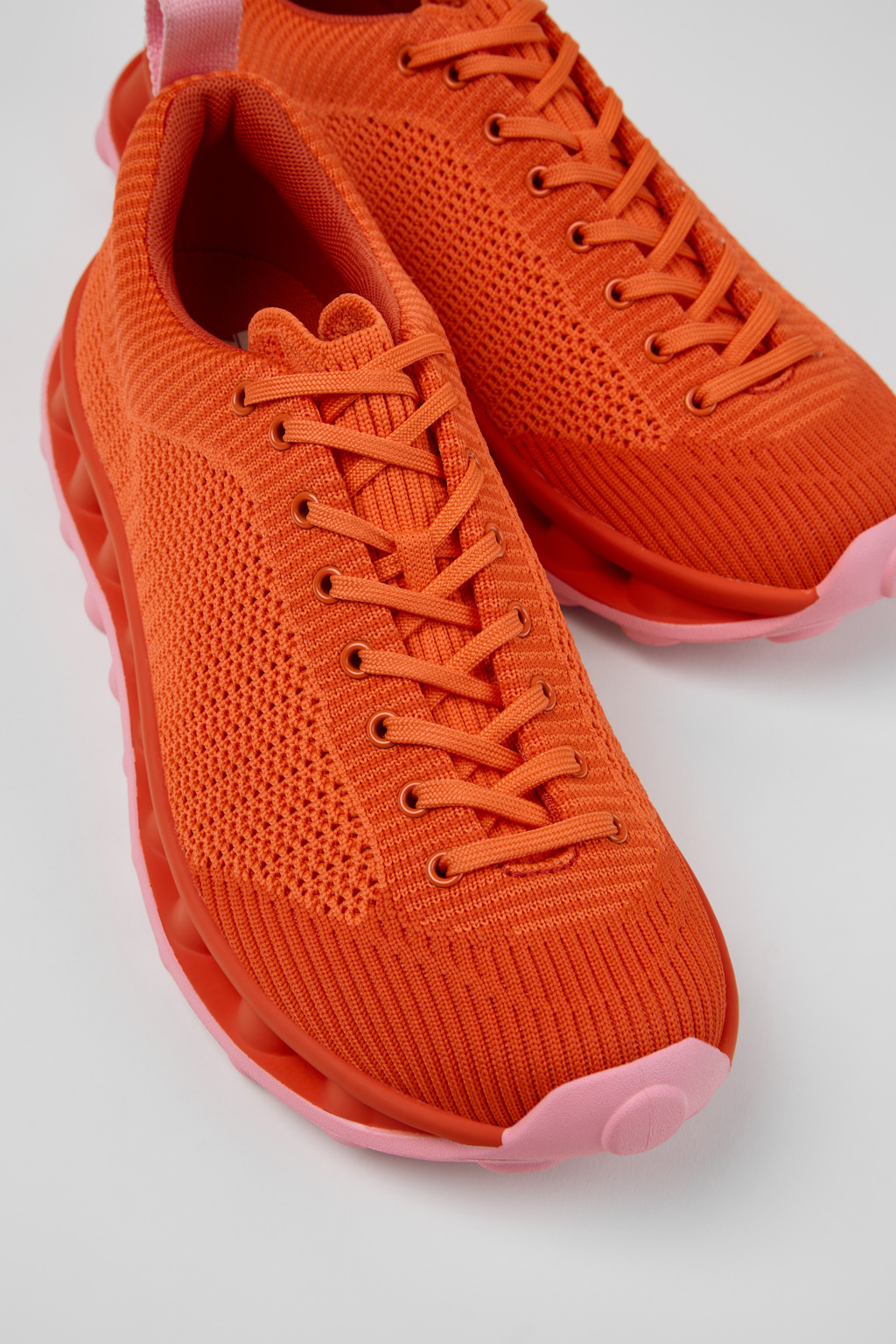 Camper x SUNNEI - PELOTISSIMA Pink, Orange and Red Textile Sneakers for Women.