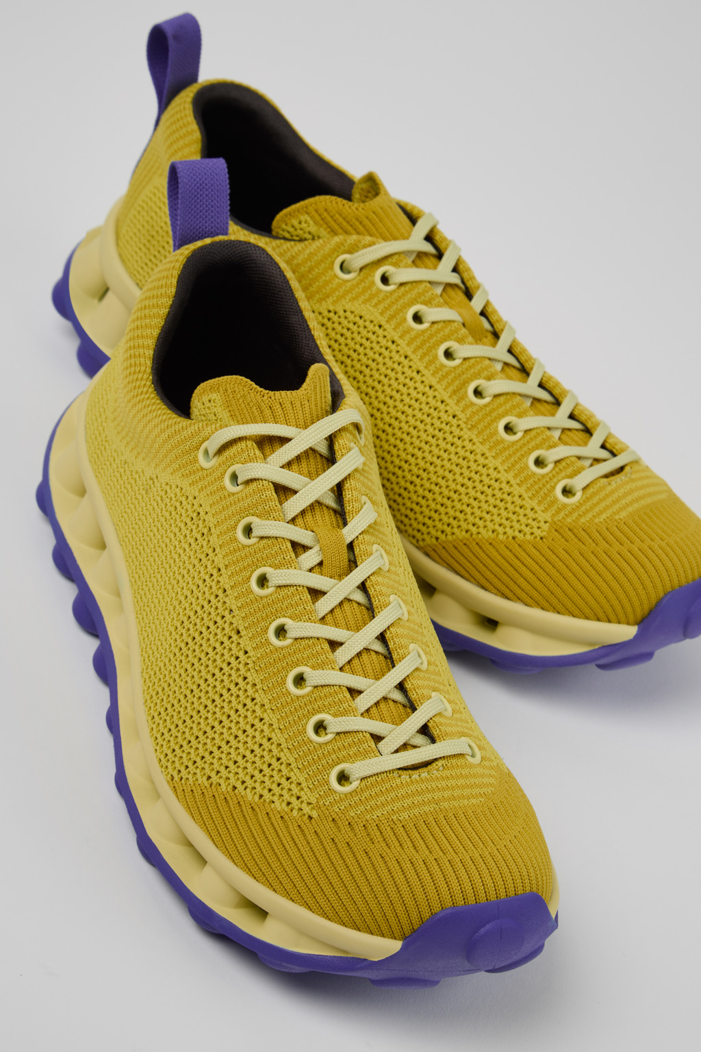 Camper x SUNNEI - PELOTISSIMA Yellow and Blue Textile Women's Sneakers.