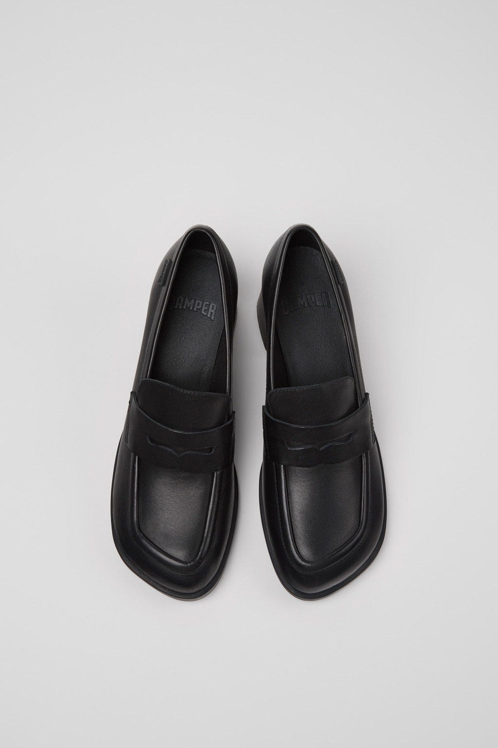 Kora Black Leather Moccasins for Women. - Image 4