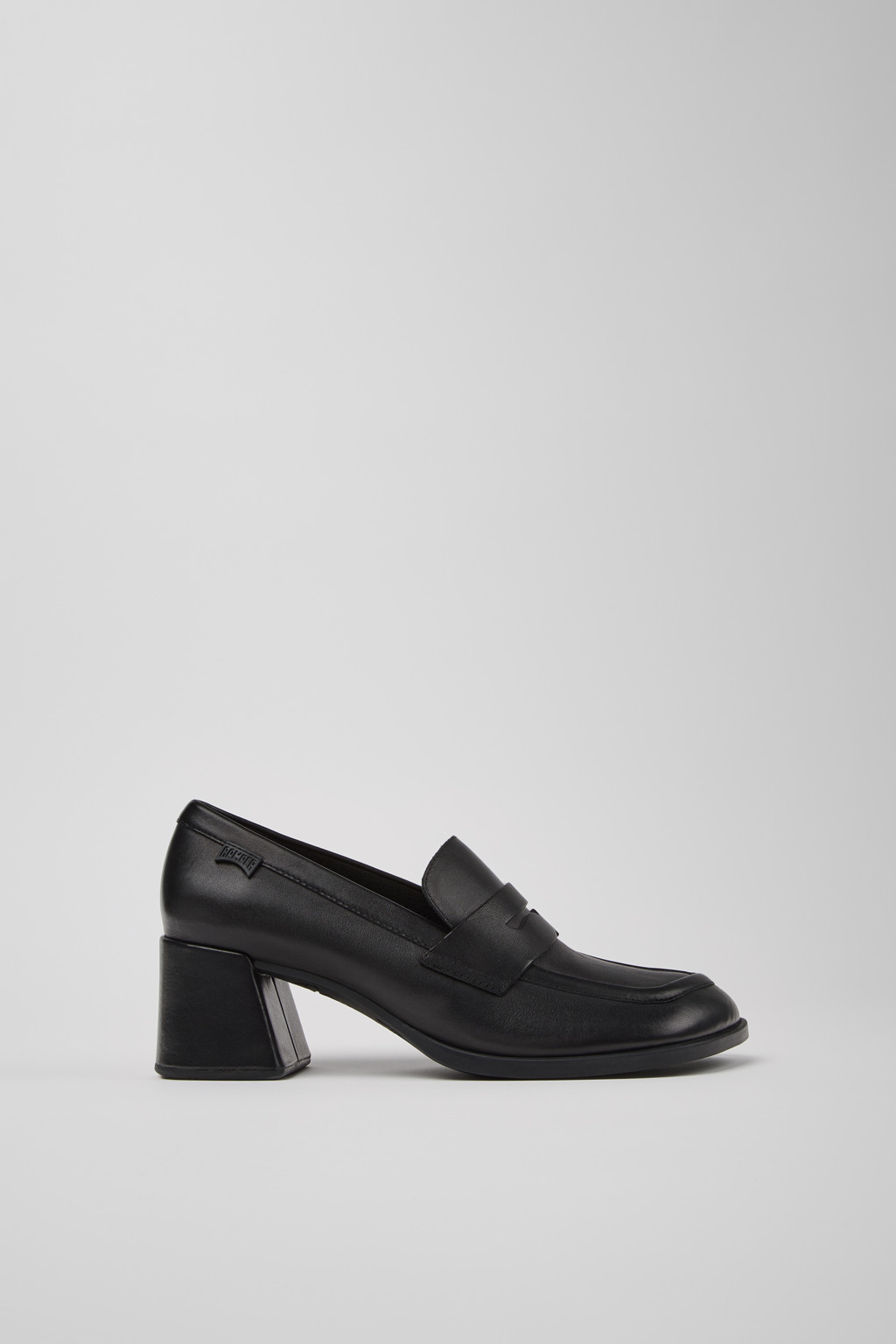 Kora Black Leather Moccasins for Women. - Image 2