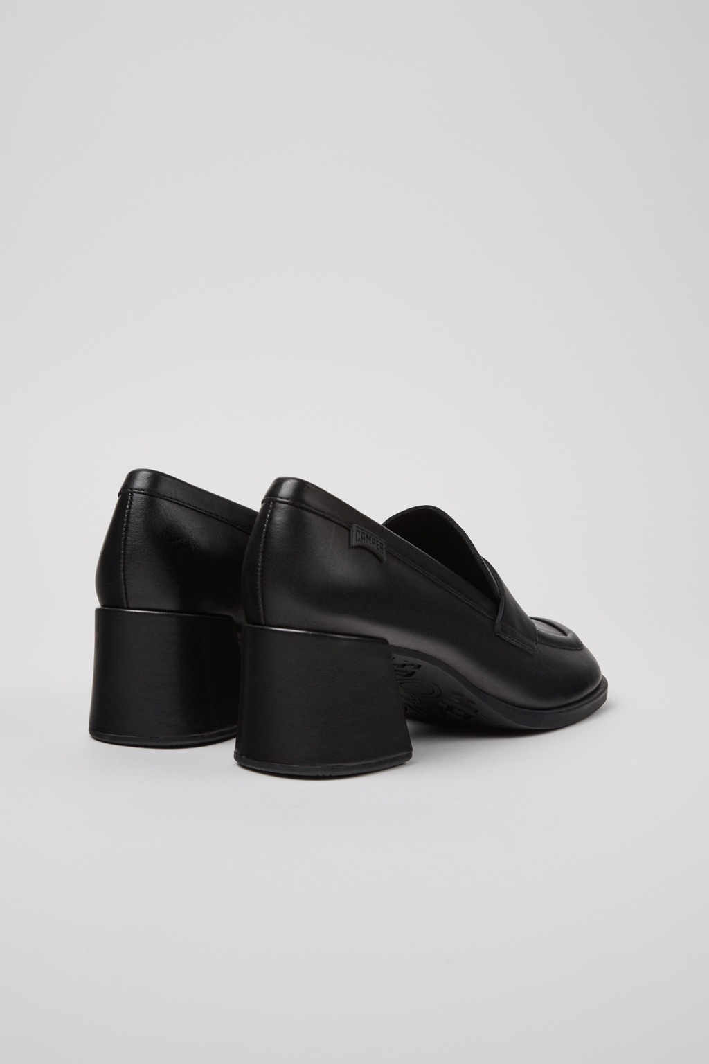 Kora Black Leather Moccasins for Women. - Image 3