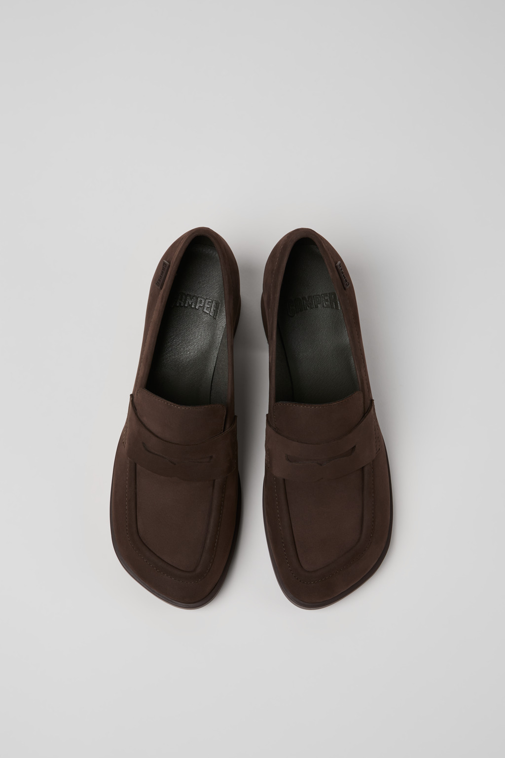 Kora Brown Nubuck Moccasins for Women. - Image 4