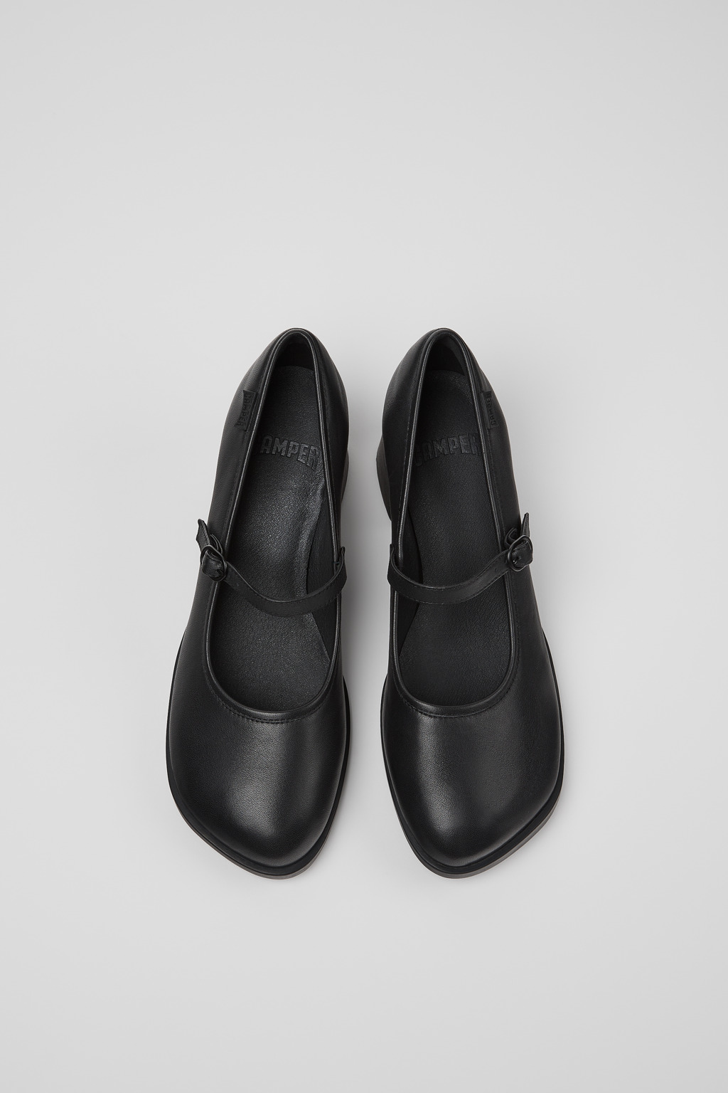 Kora Black Leather Heels for Women. - Image 4