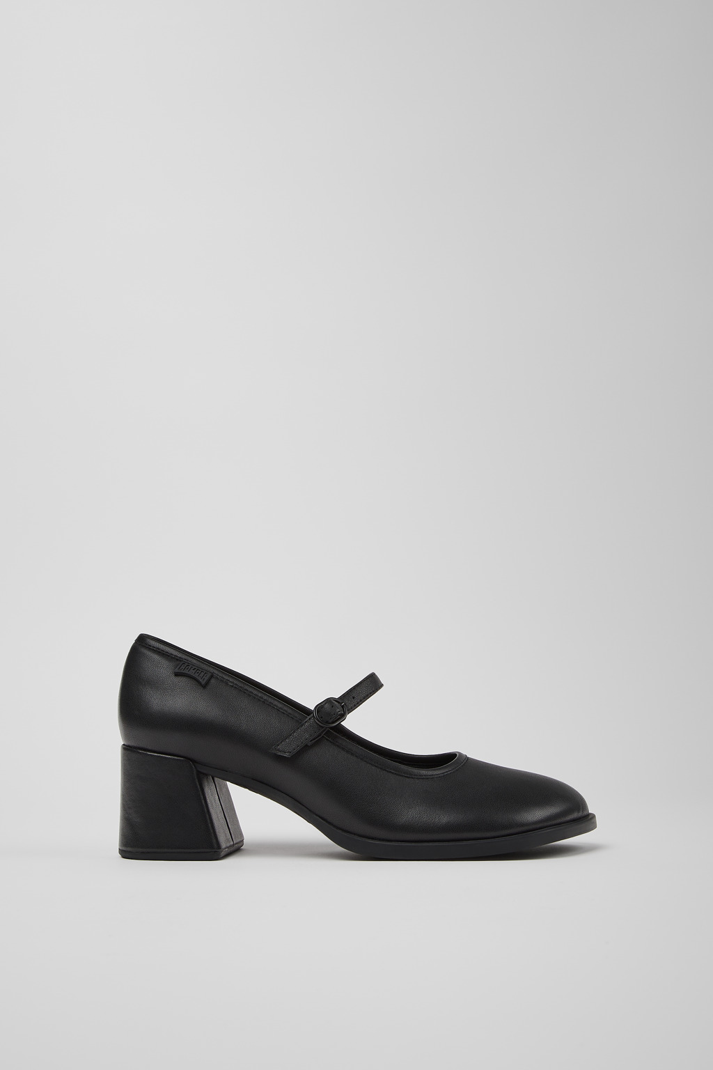 Kora Black Leather Heels for Women. - Image 2