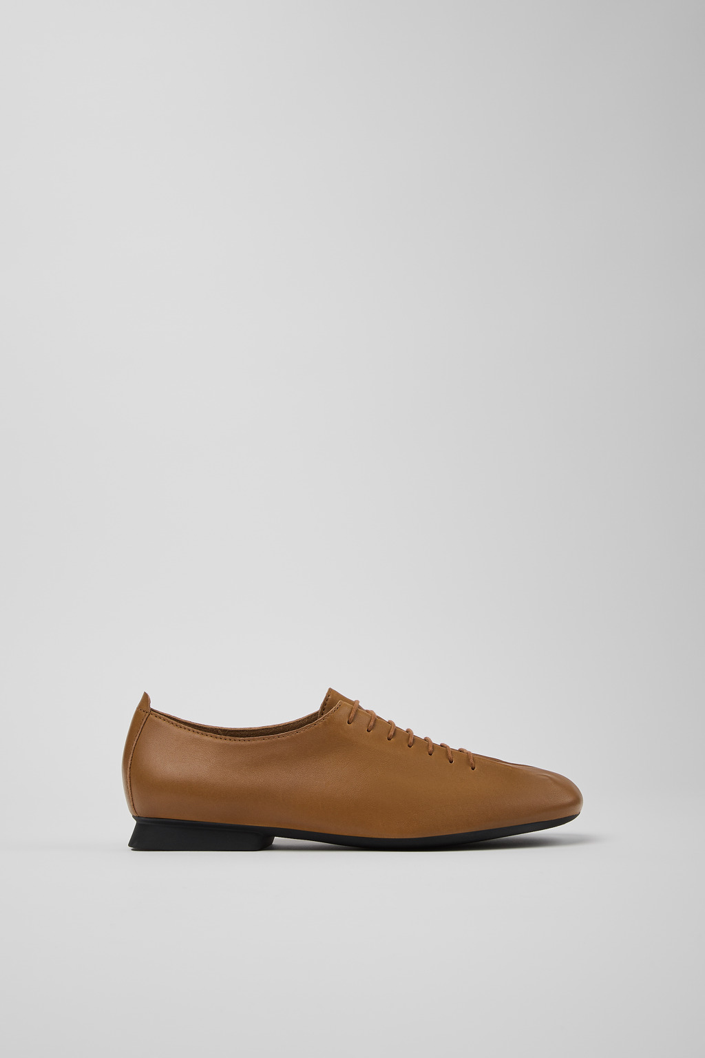 Casi Myra Brown Leather Shoes for Women. - Image 2