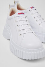 Pix BCN White Leather Shoes for Women.