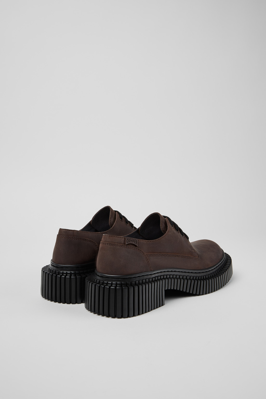 Pix Berlin Brown Nubuck Shoes for Women. - Image 3