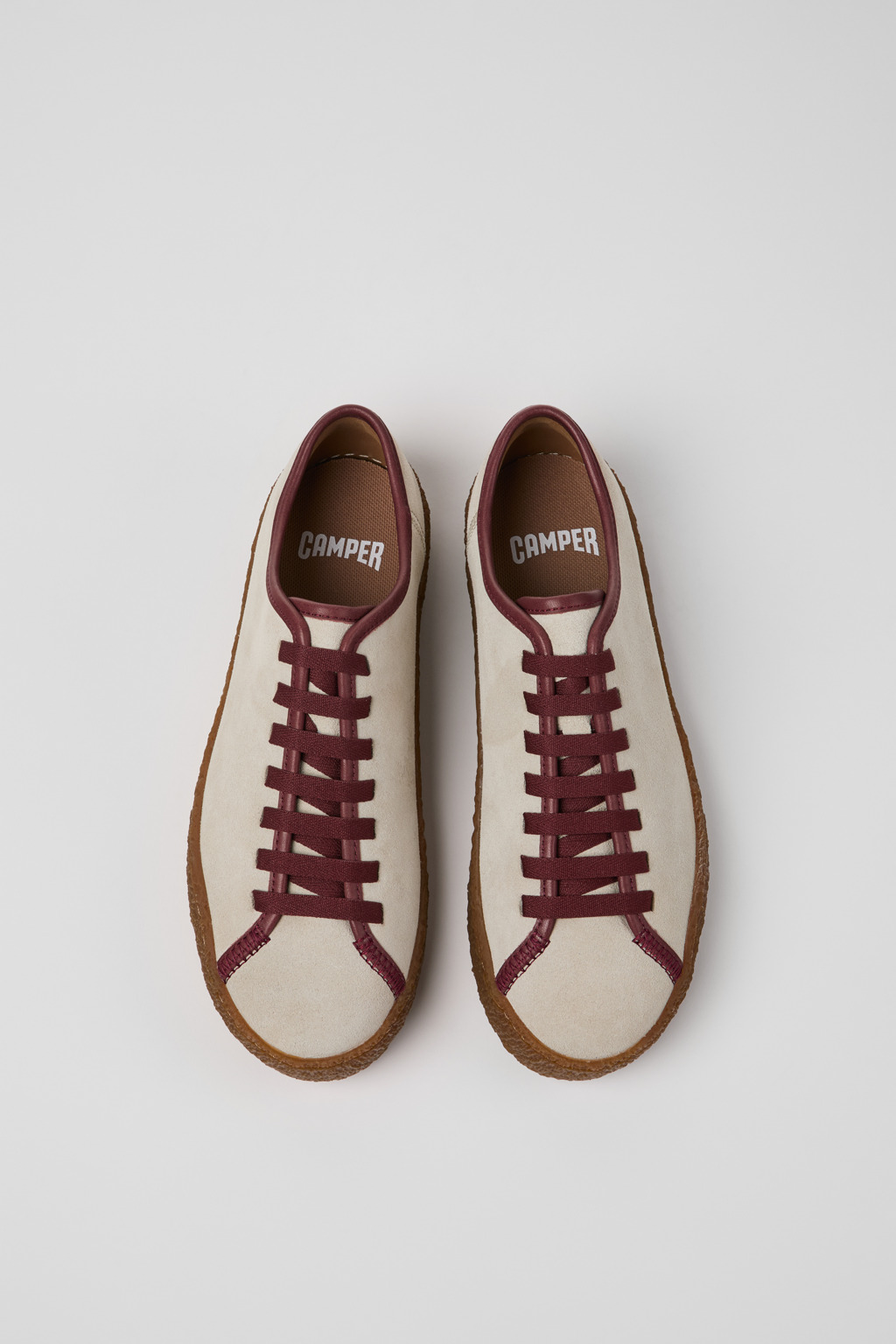Peu Terreno Beige Suede and Leather Shoes for Women. - Image 4